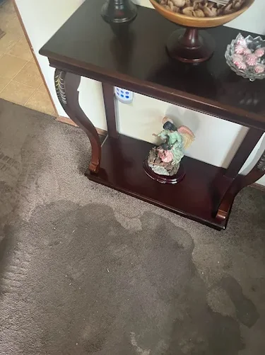 water stain on carpet